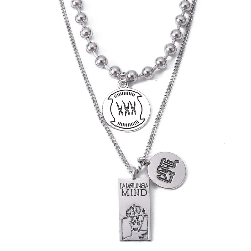 POTCET Stainless Steel Necklace Titanium Steel Geometric Irregularity Travel Anniversary Jewelry
POTCET Stainless Steel Necklace Titanium Steel Geometric Irregularity Travel Anniversary Jewelry