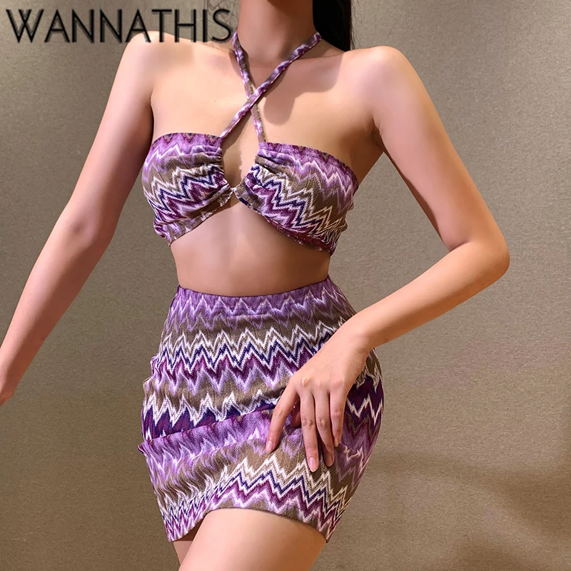 WannaThis Y2K трикотажная укороченная юбка комплект из двух предметов Топ для отпуска без рукавов с волнистым принтом и мини-юбки летние сексуаль...
WannaThis Y2K трикотажная укороченная юбка комплект из двух предметов Топ для отпуска без рукавов с волнистым принтом и мини-юбки летние сексуаль...