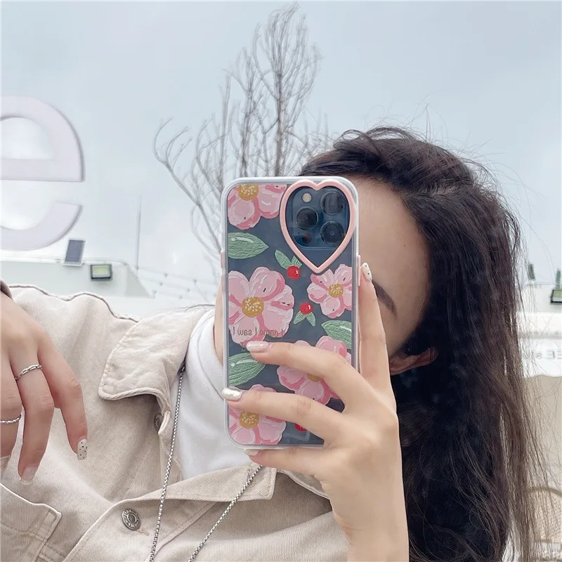 Love Camera Oil Painting Flowers Fresh Ladies Style Anti-fall Phone Case For IPhone 12 11 Pro Max X XS XR 7 8 Plus IPhone Case
Love Camera Oil Painting Flowers Fresh Ladies Style Anti-fall Phone Case For IPhone 12 11 Pro Max X XS XR 7 8 Plus IPhone Case