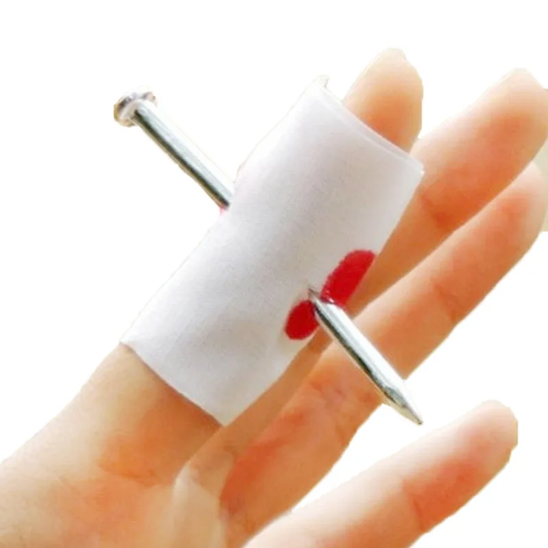 2Pcs Fool Toys Blood Prank Magic Prop Joke Fake Nail Through Finger Magic Funny Gadgets Magic Trick
2Pcs Fool Toys Blood Prank Magic Prop Joke Fake Nail Through Finger Magic Funny Gadgets Magic Trick