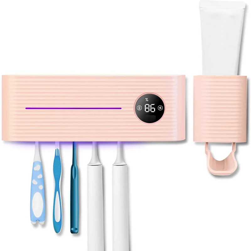 Toothbrush Holder with Toothpaste Dispenser Rechargeable Cordless Toothbrush Organizer with Sticker Wall Mounted HG99
Toothbrush Holder with Toothpaste Dispenser Rechargeable Cordless Toothbrush Organizer with Sticker Wall Mounted HG99