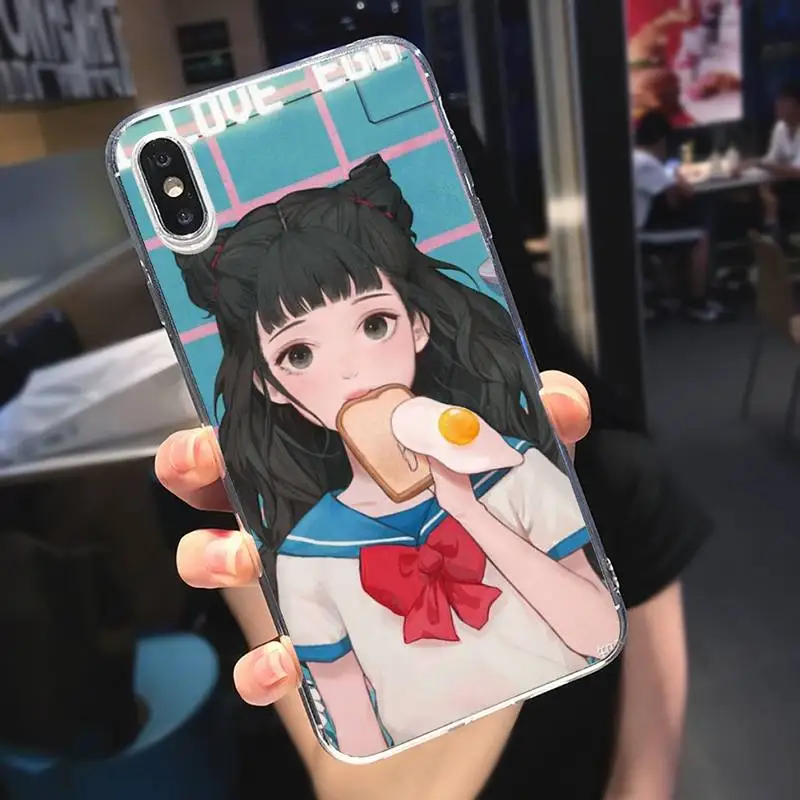 INS Kawaii illustration Girl Japan Anime Phone Case Transparent soft For iphone 5 c se 6 s 7 8 11 12 plus mini x xs xr pro max
INS Kawaii illustration Girl Japan Anime Phone Case Transparent soft For iphone 5 c se 6 s 7 8 11 12 plus mini x xs xr pro max