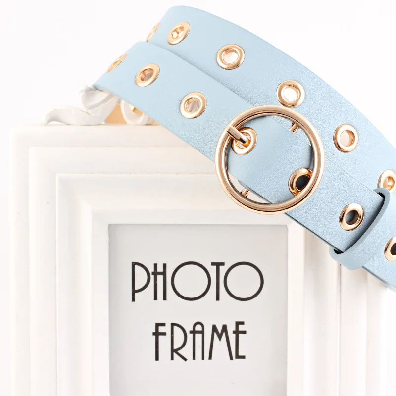 Women Leather Belt Round Metal Pin Buckle Circle Belts Hot Brand Fashion Punk O Ring for Women Belt
Women Leather Belt Round Metal Pin Buckle Circle Belts Hot Brand Fashion Punk O Ring for Women Belt