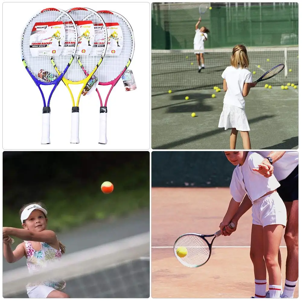 Tennis Racket Aluminium Alloy Tennis Racket For Children Teenagers Training Durable Lightweight Red Yellow Blue With Racket Bag
Tennis Racket Aluminium Alloy Tennis Racket For Children Teenagers Training Durable Lightweight Red Yellow Blue With Racket Bag