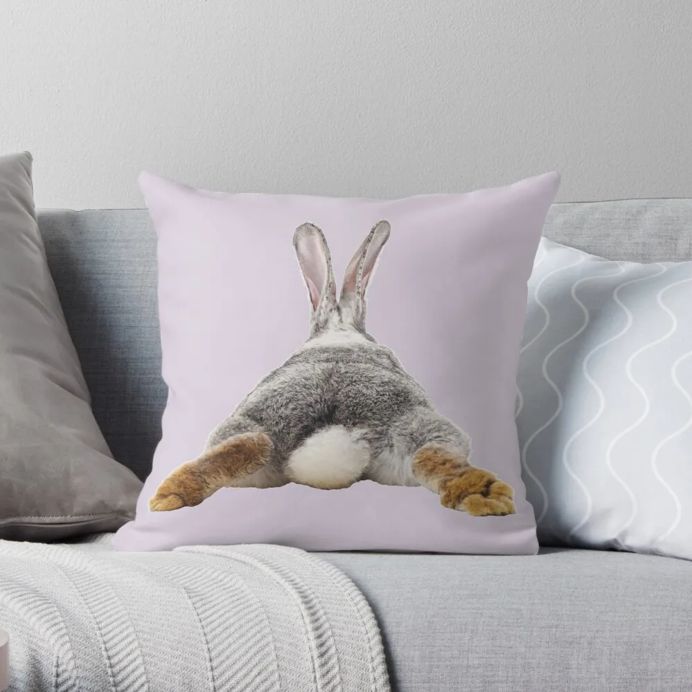 

Cute Bunny Rabbit Tail Butt Image Picture Throw Pillow Pillowcase Cushion Cover Home Decorative Sofa Pillow Cover Cushion Cover