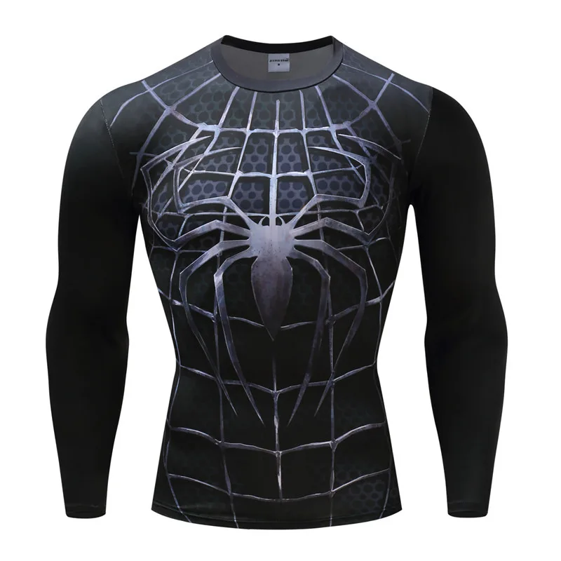 New Fashion 3D Printed Black Spider Sports T-shirt Fitness Clothes Quick-Drying Long Sleeved Basketball Running Wicking T-shirt
New Fashion 3D Printed Black Spider Sports T-shirt Fitness Clothes Quick-Drying Long Sleeved Basketball Running Wicking T-shirt