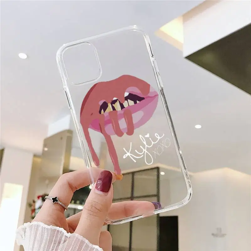 Sexy Girl Kylie Jenner Lips Kiss Phone Case Transparent for iPhone 6 7 8 11 12 s mini pro X XS XR MAX Plus SE cover funda
Sexy Girl Kylie Jenner Lips Kiss Phone Case Transparent for iPhone 6 7 8 11 12 s mini pro X XS XR MAX Plus SE cover funda