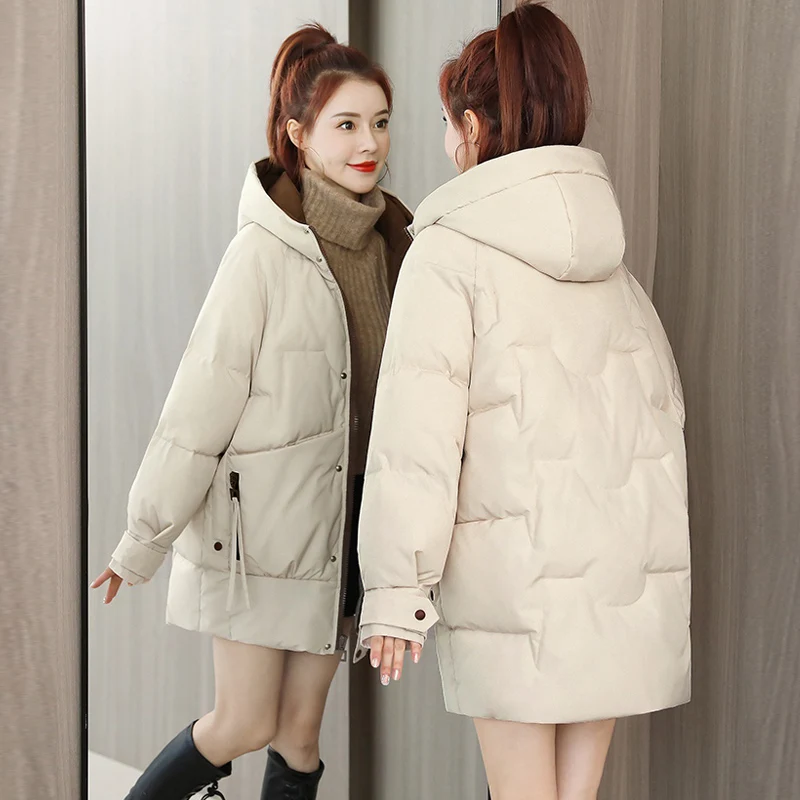 Women's Clothing Cotton-padded Jacket Female Korean Style Loose Thick Cotton-padded Clothes Winter Coat
Women's Clothing Cotton-padded Jacket Female Korean Style Loose Thick Cotton-padded Clothes Winter Coat