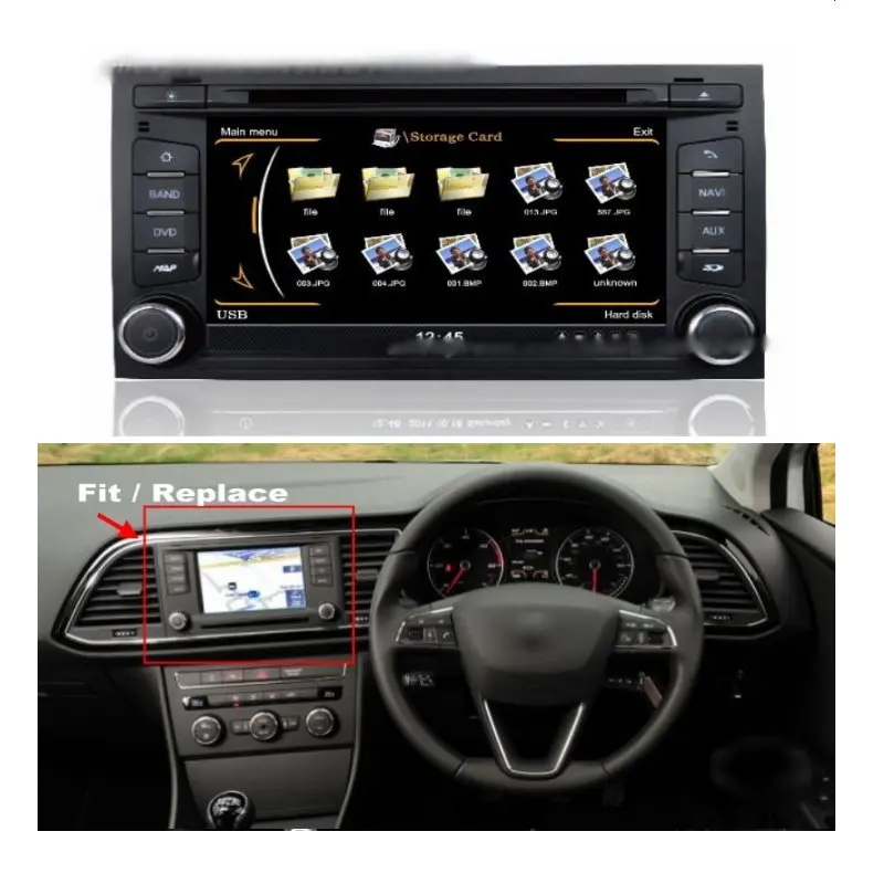 For SEAT Leon MK3 2012~2013 Car GPS Navigation System Radio DVD Player Android Multimedia HD Screen Display TV Audio Video
For SEAT Leon MK3 2012~2013 Car GPS Navigation System Radio DVD Player Android Multimedia HD Screen Display TV Audio Video