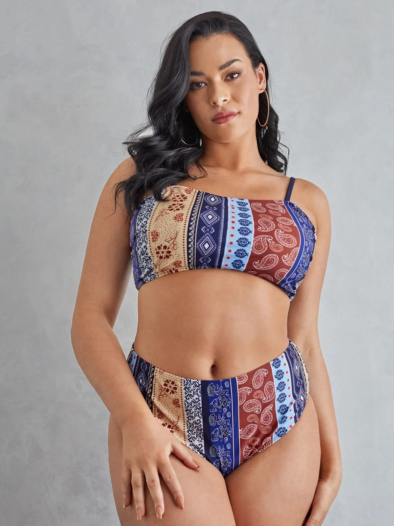 Bandeau Bikini Set Patchwork Swimsuit Women's Swimming Suit High Cut Bathing Suit Patchwork Swimwear Female Sexy Summer
Bandeau Bikini Set Patchwork Swimsuit Women's Swimming Suit High Cut Bathing Suit Patchwork Swimwear Female Sexy Summer