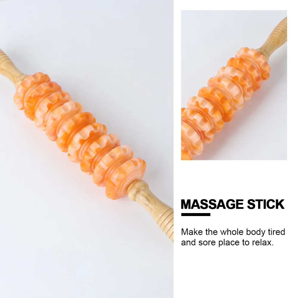 Wooden Muscle Massager Body Roller Stick Therapy Relaxation Soothe Roller for Fitness Body (Random Color)
Wooden Muscle Massager Body Roller Stick Therapy Relaxation Soothe Roller for Fitness Body (Random Color)