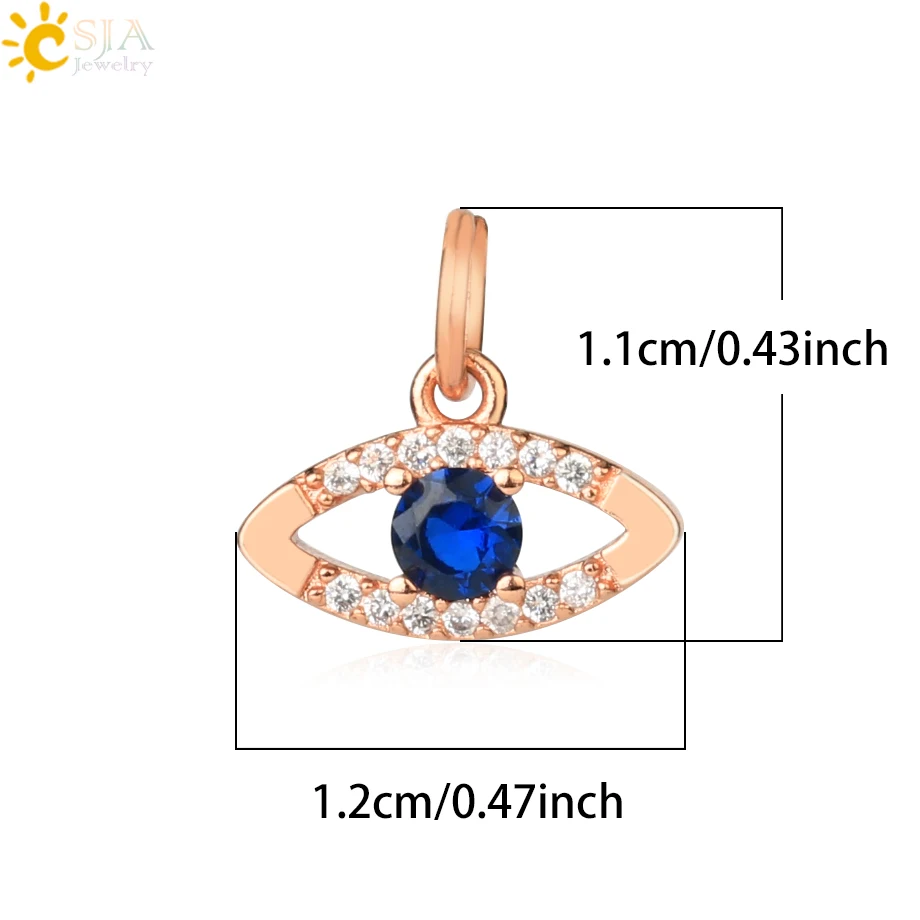 CSJA Yellow Gold Color Metal Charms for Jewelry Making Cubic Zirconia CZ Charms Evil Eye Water Drop Pendant Crafts Necklace S793
CSJA Yellow Gold Color Metal Charms for Jewelry Making Cubic Zirconia CZ Charms Evil Eye Water Drop Pendant Crafts Necklace S793