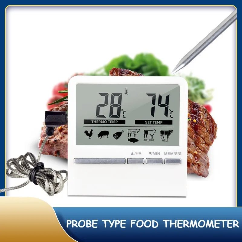 1PC Barbecue Thermometer Electronic Digital BBQ Barbecue Kitchen Thermometer Baking Probe Food Thermometer Kitchen Cooking Tools
1PC Barbecue Thermometer Electronic Digital BBQ Barbecue Kitchen Thermometer Baking Probe Food Thermometer Kitchen Cooking Tools