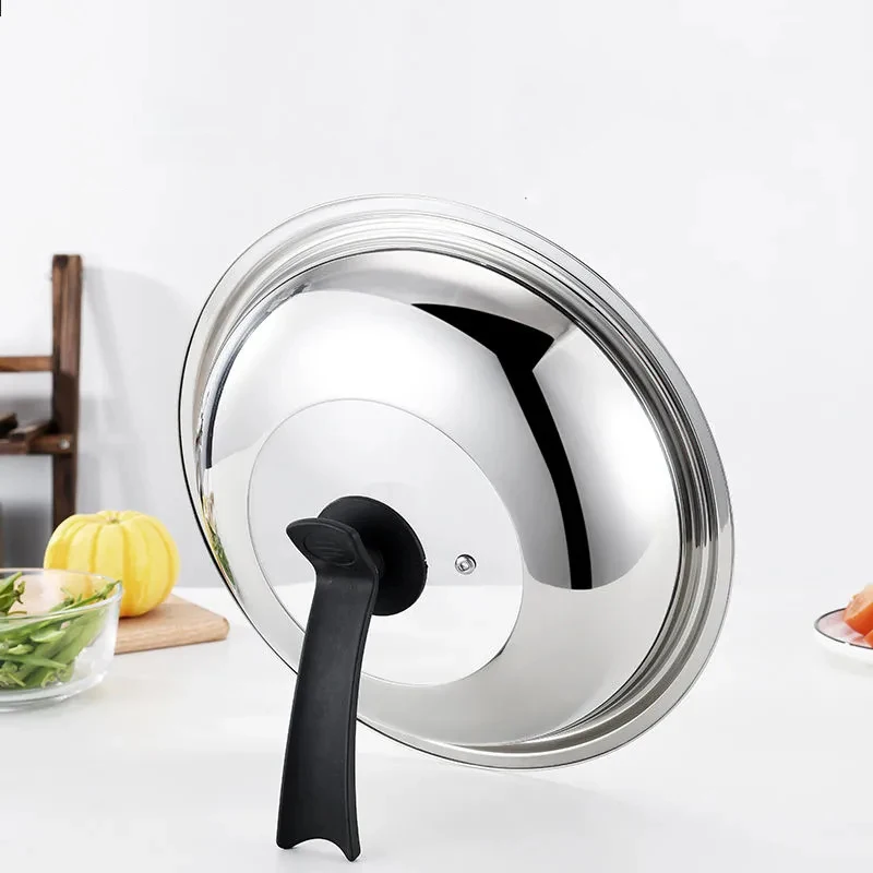 Kitchen Cookware Parts 30-36cm Thick Transparent Glass And Stainless Steel Universal Lid Household Wok Frying Pan Lid And Lid
Kitchen Cookware Parts 30-36cm Thick Transparent Glass And Stainless Steel Universal Lid Household Wok Frying Pan Lid And Lid