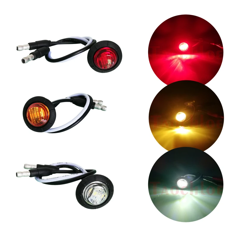 10Pcs DC 12V LED Side Marker Light For Truck Trailer Bus RV Van Clearance Lights Car External Light Rear Decor Lamps
10Pcs DC 12V LED Side Marker Light For Truck Trailer Bus RV Van Clearance Lights Car External Light Rear Decor Lamps