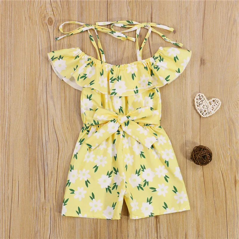 Summer Baby Girls Casual Tie-up Suspender Jumpsuit,Children Girls Breathable Cool Flower Boat Neck Short Pants,6Months-5Years
Summer Baby Girls Casual Tie-up Suspender Jumpsuit,Children Girls Breathable Cool Flower Boat Neck Short Pants,6Months-5Years