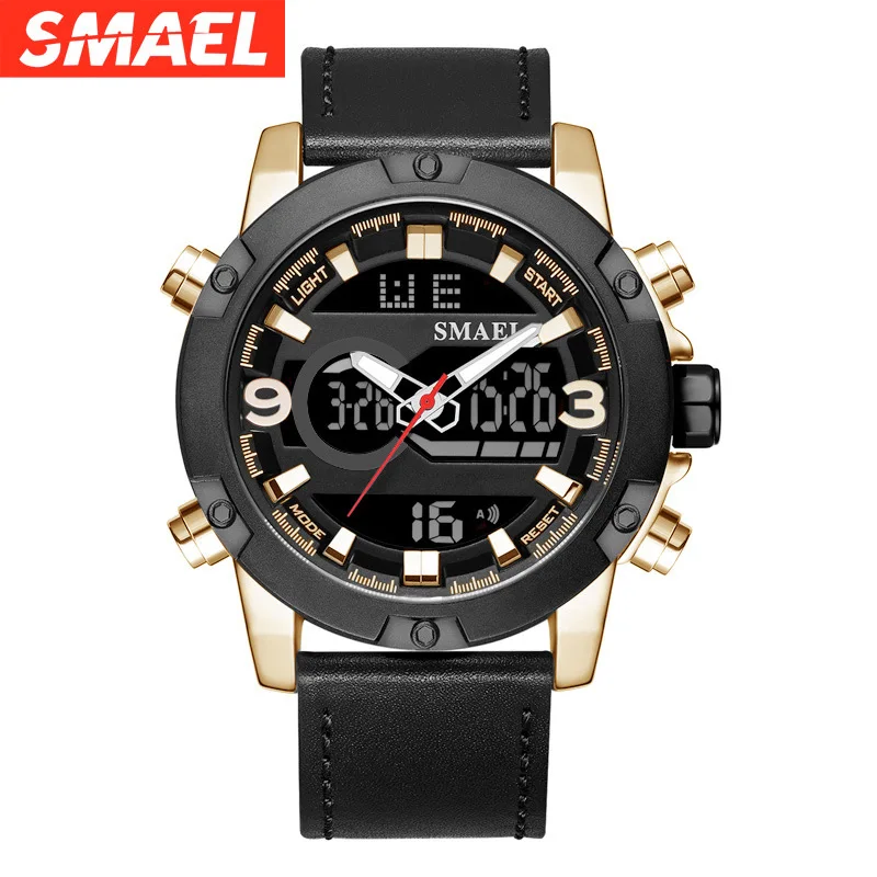 New Watch Street Outdoor Sports Multifunctional Electronic Watch Men's Waterproof Leather Watch best selling 2021
New Watch Street Outdoor Sports Multifunctional Electronic Watch Men's Waterproof Leather Watch best selling 2021