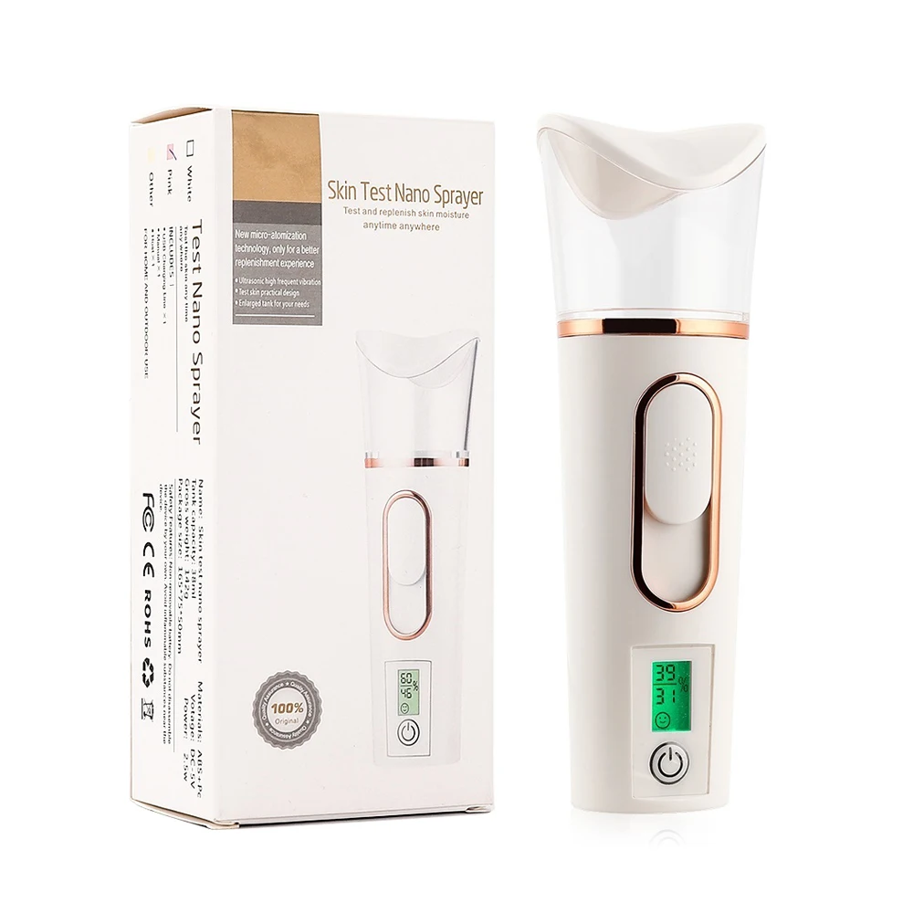 

2in1 Portable Mini Facial Steamer Skin Test Nano Mister 30ML Spray Face Mist Sprayer Deep Hydrating USB Skin Care Body Nebulizer