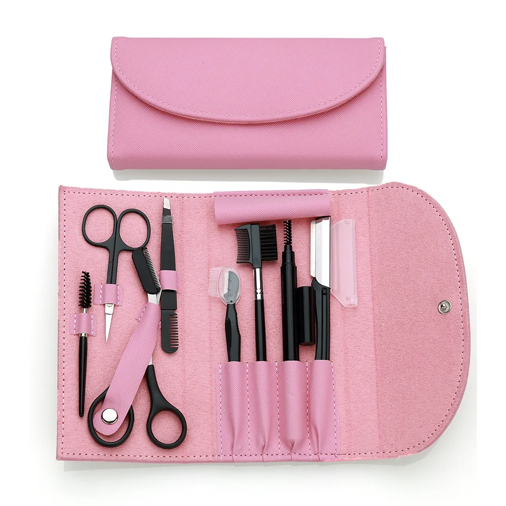 Eyebrow Trimmer Kit Brow Scissors Monobrow Comb Razor for Face Tweezers Eyelash Brush Set
Eyebrow Trimmer Kit Brow Scissors Monobrow Comb Razor for Face Tweezers Eyelash Brush Set