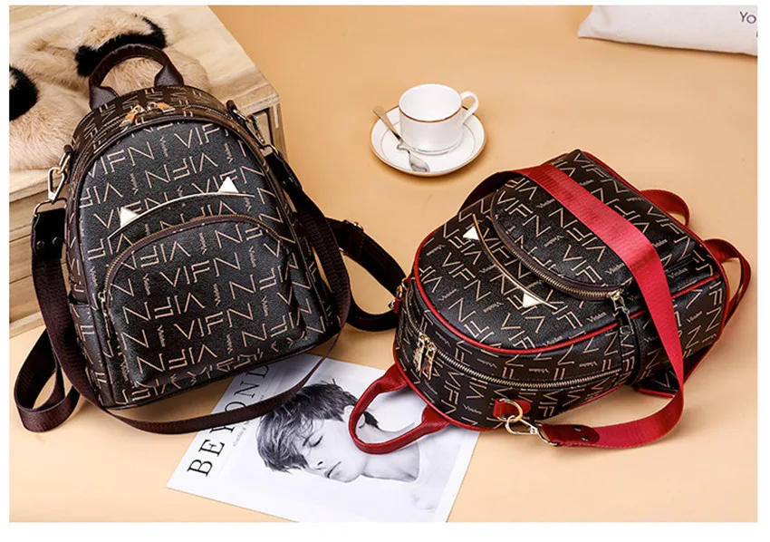 Винтажная мини-сумка женская фирменная дизайнерская рюкзак для девочек модные