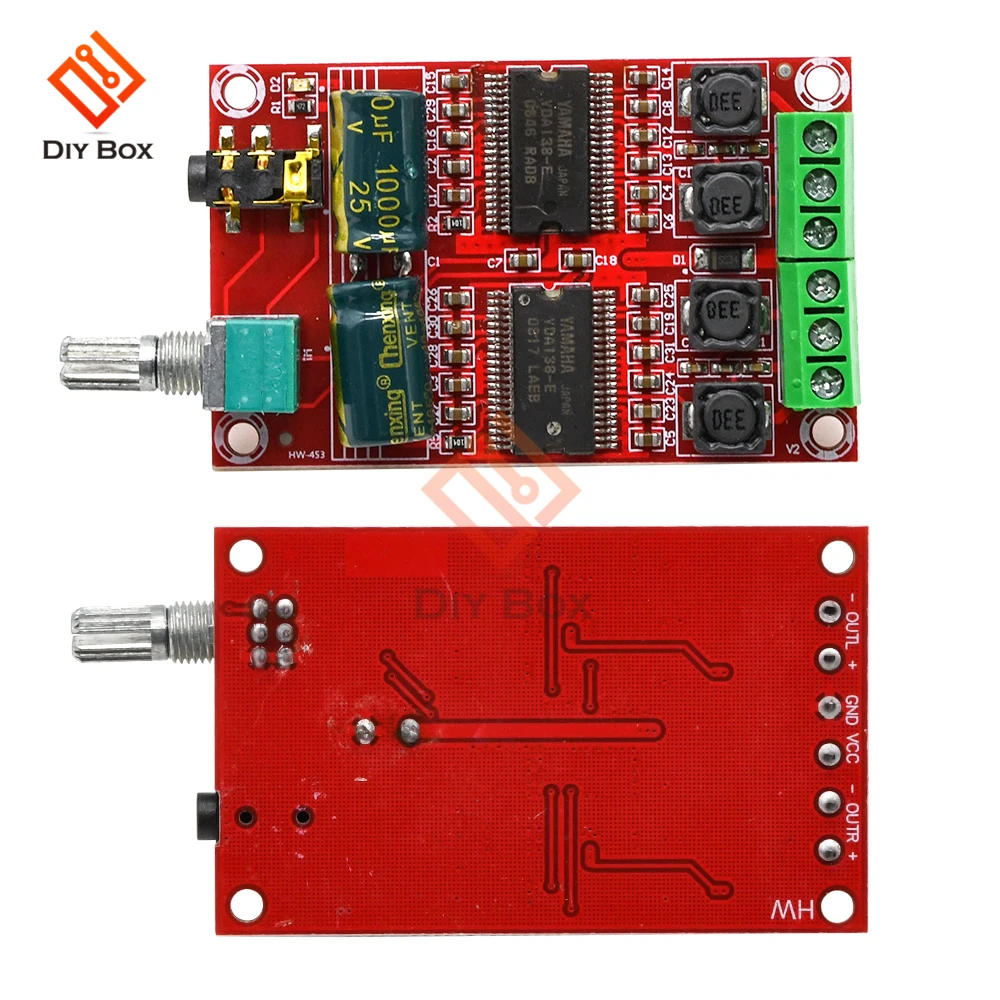 YDA138-E Digital Amplifier Board 20W+20W DC 12-15V Class D Audio Stereo HIFI AMP for Yamaha Speaker XH-M531 with Volume Control
YDA138-E Digital Amplifier Board 20W+20W DC 12-15V Class D Audio Stereo HIFI AMP for Yamaha Speaker XH-M531 with Volume Control