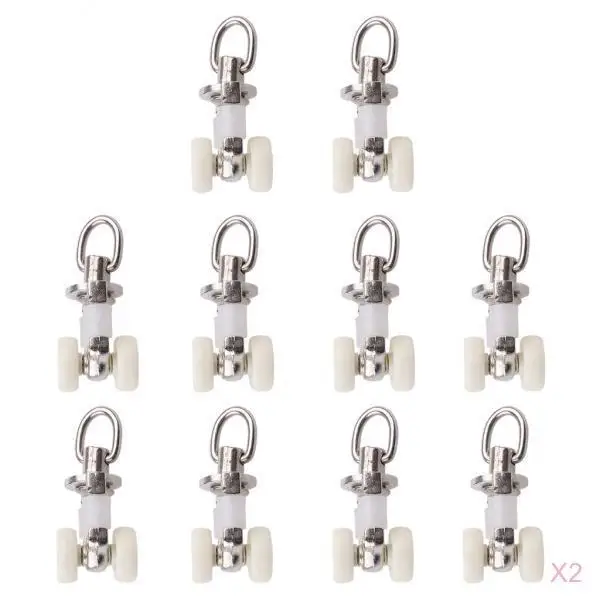 20pcs Metal Curtain Track Glider Rail Sliding Roller Wheels Hook Ceiling Carrier for Shower Curtain Drapes Sheer Valance - 26mm
20pcs Metal Curtain Track Glider Rail Sliding Roller Wheels Hook Ceiling Carrier for Shower Curtain Drapes Sheer Valance - 26mm