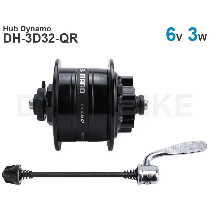 

SHIMANO - Hub Dynamo DH-3D37-QR DH-3D32-QR- Disc Brake - 3.0W - CENTER LOCK - Quick Release - 16-28 inch wheel size Original