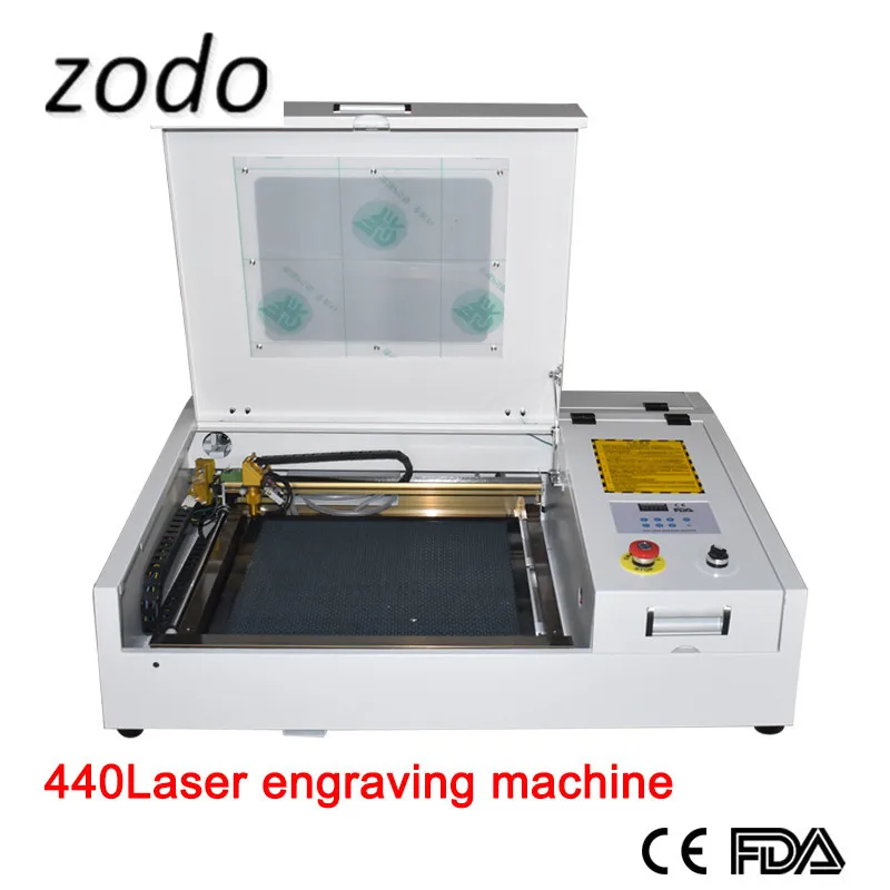 Лазерный гравировальный станок ZD440 CE CO2 40 Вт лазерная гравировальная машина для