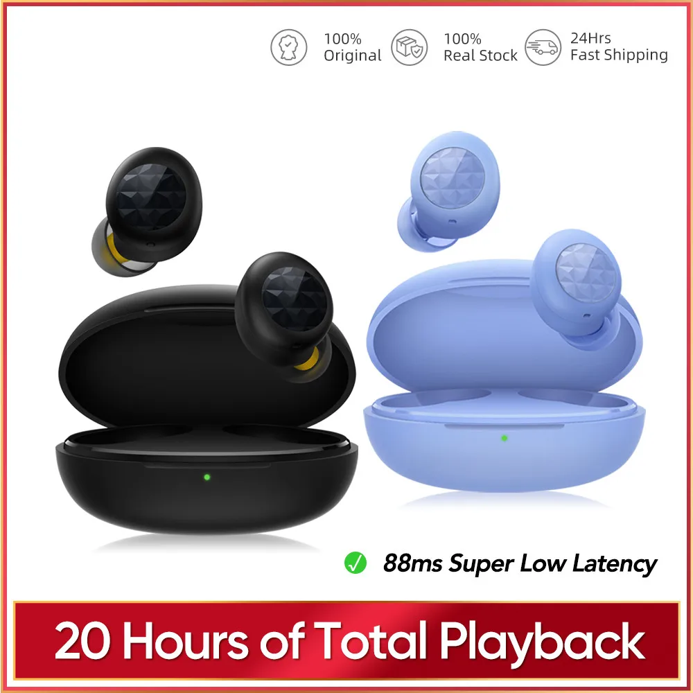 realme Buds Q2 TWS Wireless Headphones Bluetooth 5.0 Earphones Touch Control 20 Hours of Total Playback 88ms Super Low Latency
realme Buds Q2 TWS Wireless Headphones Bluetooth 5.0 Earphones Touch Control 20 Hours of Total Playback 88ms Super Low Latency