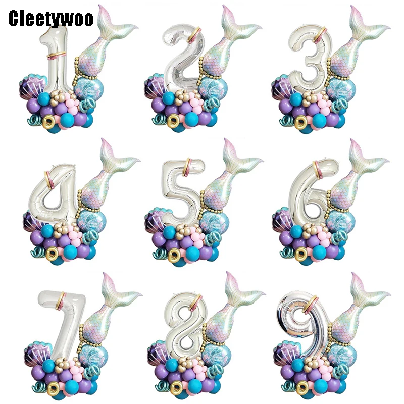 32inch Number Foil Mermaid Tail Balloon Mermaid Theme Wedding Birthday Party Decorations Baby Shower Kids Mermaid Balloons Girl
32inch Number Foil Mermaid Tail Balloon Mermaid Theme Wedding Birthday Party Decorations Baby Shower Kids Mermaid Balloons Girl