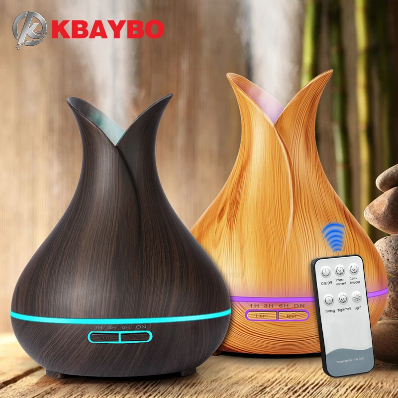 KBAYBO 400ml air diffuser electric Aroma Essential Oil Diffuser Ultrasonic Air Humidifier Wood Remote Control Mistmaker for home
KBAYBO 400ml air diffuser electric Aroma Essential Oil Diffuser Ultrasonic Air Humidifier Wood Remote Control Mistmaker for home