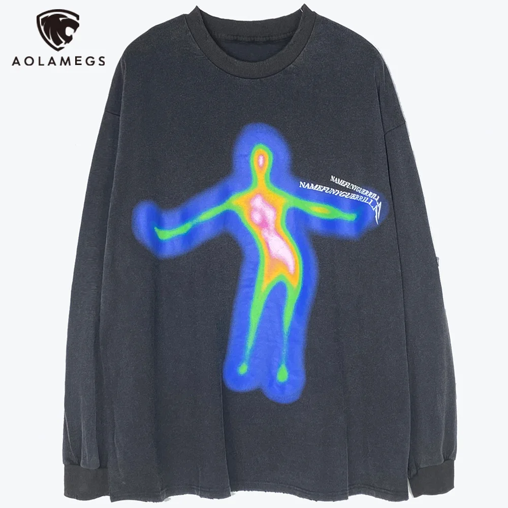 Aolamegs Colorful Dancing Portrait Print Sweatshirt Men O-Neck Baggy Pullover Retro Hip Hop Fashion Hoodie Autumn Streetwear Men
Aolamegs Colorful Dancing Portrait Print Sweatshirt Men O-Neck Baggy Pullover Retro Hip Hop Fashion Hoodie Autumn Streetwear Men