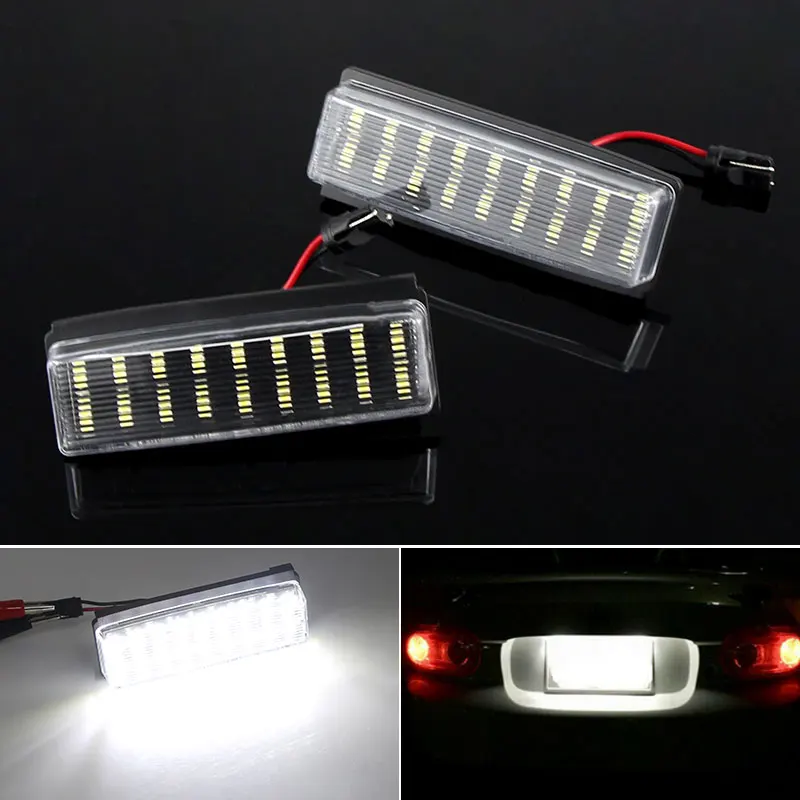 2pcs High Bright 12v 6000k SMD For Mazda Miata MX-5 Roadster MK III For Fiat 124 Spider Abarth Led License Number Plate Lights
2pcs High Bright 12v 6000k SMD For Mazda Miata MX-5 Roadster MK III For Fiat 124 Spider Abarth Led License Number Plate Lights