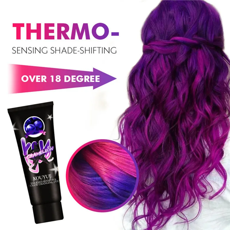 60ml Natural Hair Dye Cream For Beginners Universal Punk Style Thermochromic Color Permanent Smooth Smoky Gray Home Salon
60ml Natural Hair Dye Cream For Beginners Universal Punk Style Thermochromic Color Permanent Smooth Smoky Gray Home Salon