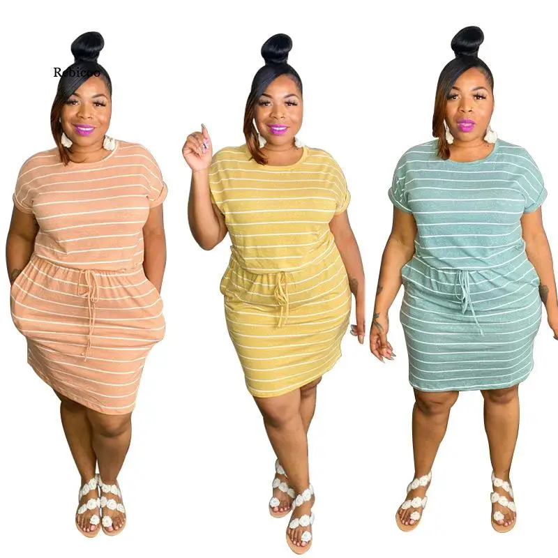 2021 Summer Plus Size Dress Female Temperament Commuter Waist Striped Plus Size Women's Dress Xl-5Xl
2021 Summer Plus Size Dress Female Temperament Commuter Waist Striped Plus Size Women's Dress Xl-5Xl