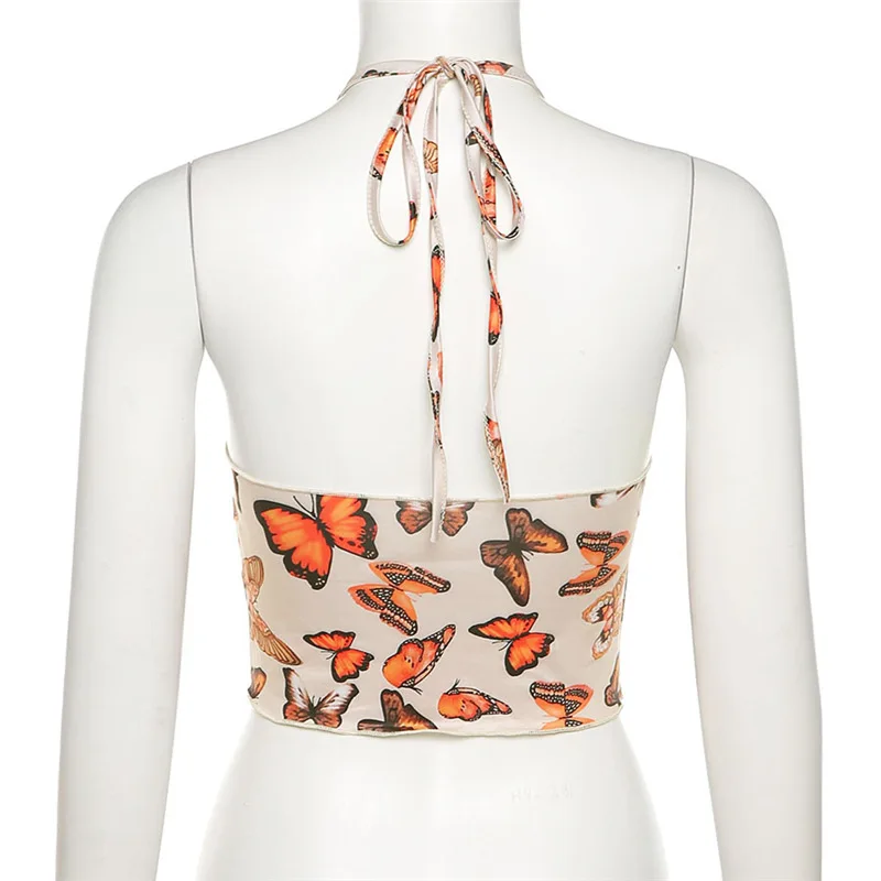 Ins Print Halter Crop Top Women 2021 Summer Sleeveless Ruched Tie Up Sexy Camis V Neck Backless Bandage Y2K Tank Tops Party Club 
Ins Print Halter Crop Top Women 2021 Summer Sleeveless Ruched Tie Up Sexy Camis V Neck Backless Bandage Y2K Tank Tops Party Club