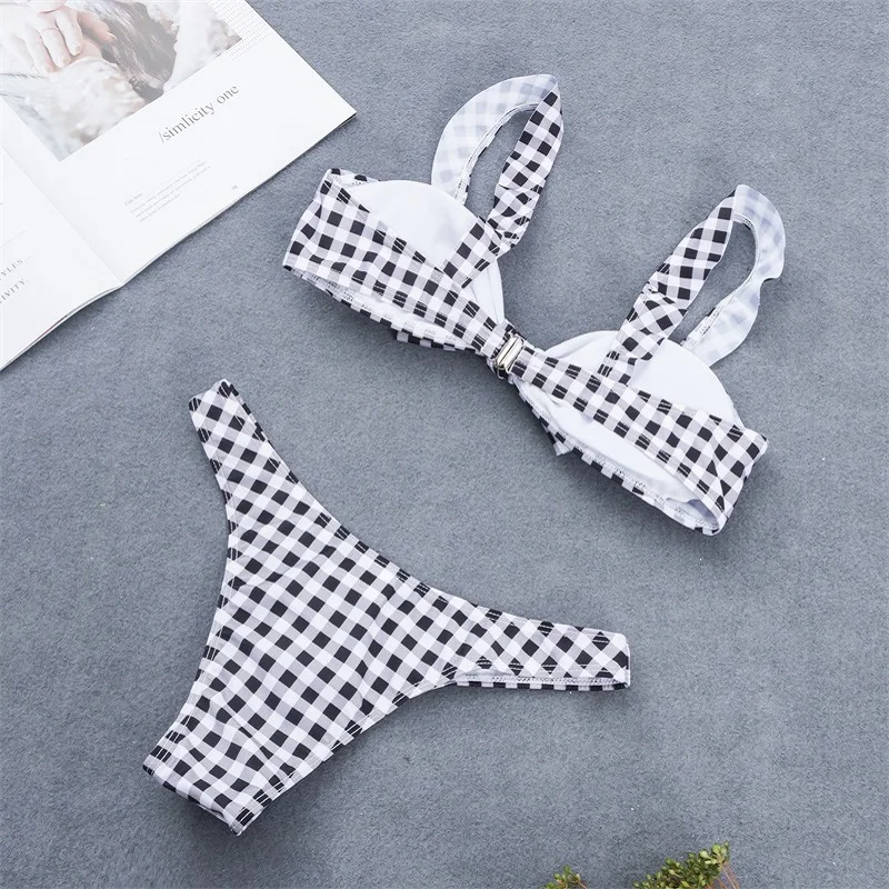 Pink Plaid Swimwear Women Push Up Swimsuit 2 Pieces Sexy Bikini 2021 Woman Bathing Suit Chest Knot Beach Brazilian Bikini Set
Pink Plaid Swimwear Women Push Up Swimsuit 2 Pieces Sexy Bikini 2021 Woman Bathing Suit Chest Knot Beach Brazilian Bikini Set