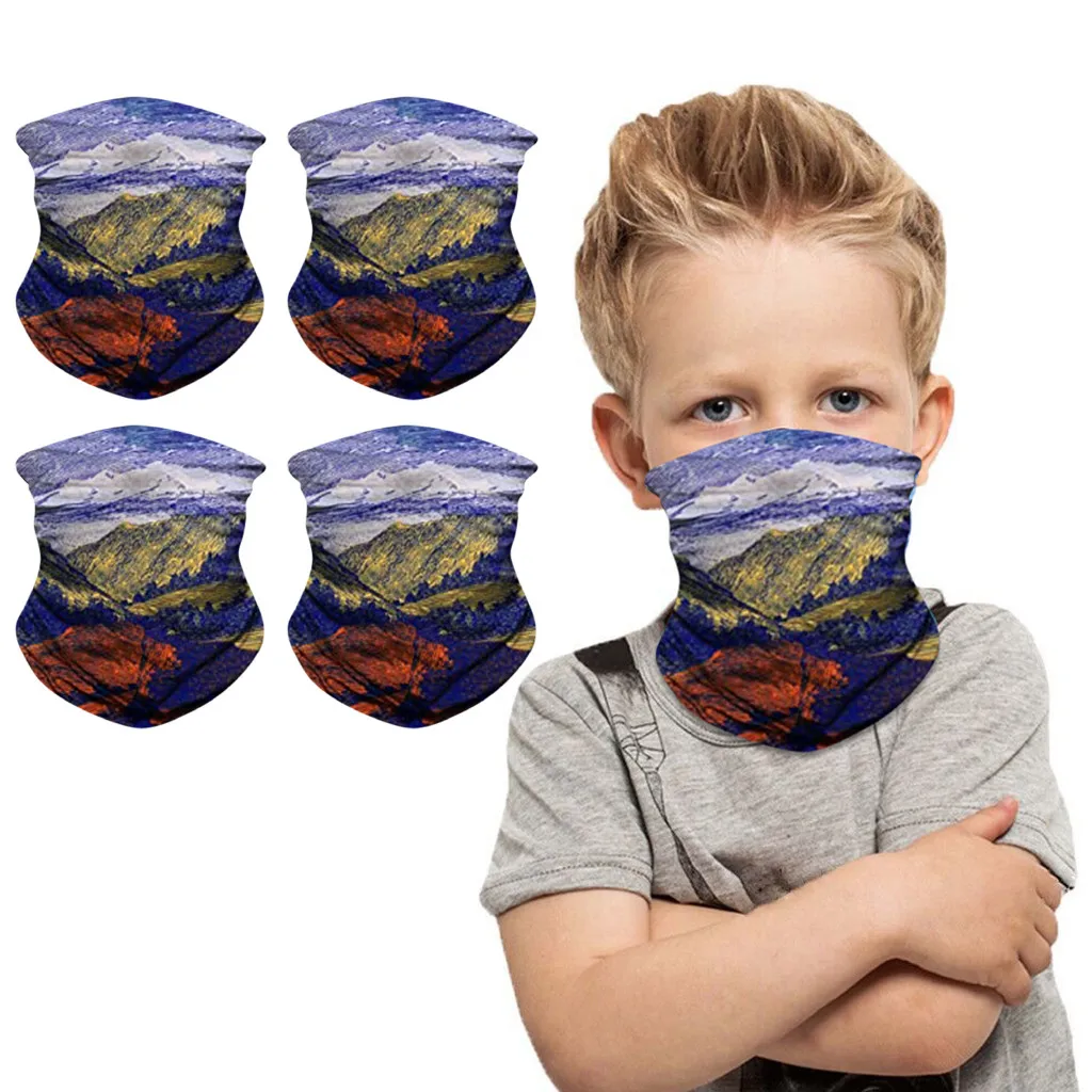 4PC Children's Print Face Mask Protectio Neck Windproof Sunscreen Outdoor Scarf Reusable Dustproof face shield Masque Face Mask
4PC Children's Print Face Mask Protectio Neck Windproof Sunscreen Outdoor Scarf Reusable Dustproof face shield Masque Face Mask