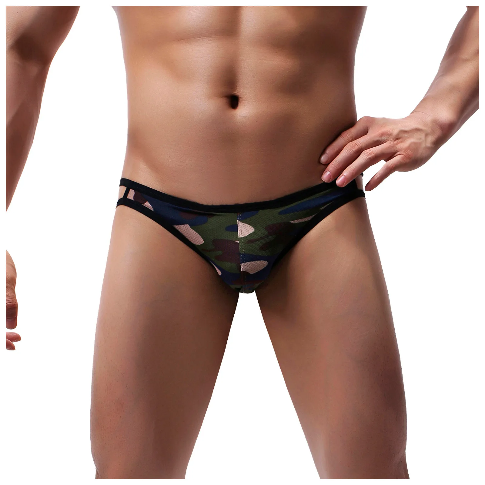 2021 Hot Sexy Underwear Men's Thin Bikini Briefs Camouflage Low Waist Breathable Cut Out Mesh Briefs Casual Large Size Briefs
2021 Hot Sexy Underwear Men's Thin Bikini Briefs Camouflage Low Waist Breathable Cut Out Mesh Briefs Casual Large Size Briefs