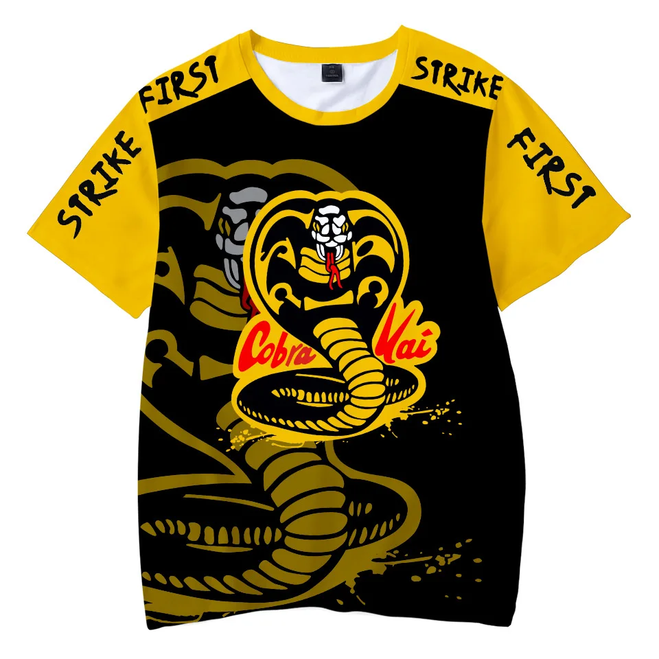 2021 Summer Cobra Kai Logo Men's Customized T-shirt Pure Color Unisex Pure Cotton Hip Hop Fashion Top High Street Top
2021 Summer Cobra Kai Logo Men's Customized T-shirt Pure Color Unisex Pure Cotton Hip Hop Fashion Top High Street Top