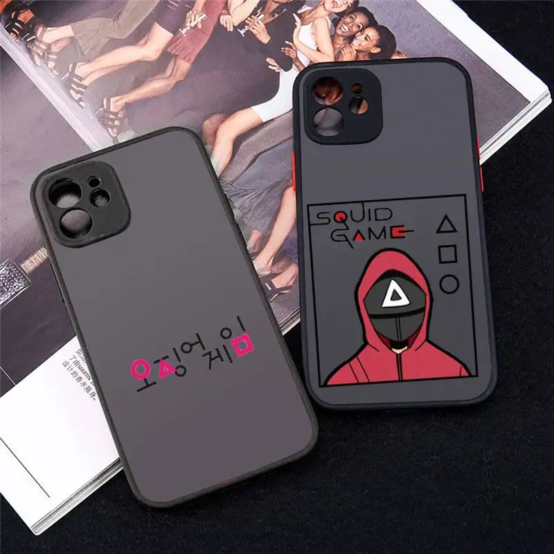 Squid Game Phone Case Matte Transparent for iPhone 7 8 11 12 s mini pro X XS XR MAX Plus Clear mobile bag Round Six 456 Korea
Squid Game Phone Case Matte Transparent for iPhone 7 8 11 12 s mini pro X XS XR MAX Plus Clear mobile bag Round Six 456 Korea