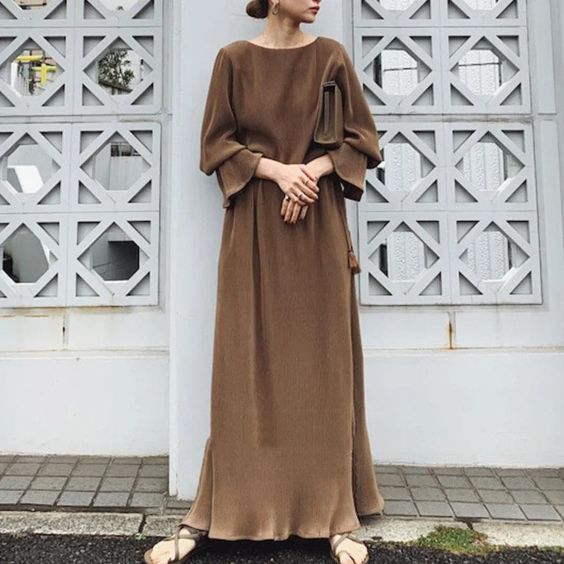 2021 New Women Brown Maxi Dresses Spring Summer Autumn Long Beach Dress Evening Party Female Vintage Clothes Plus Size Vestidos
2021 New Women Brown Maxi Dresses Spring Summer Autumn Long Beach Dress Evening Party Female Vintage Clothes Plus Size Vestidos