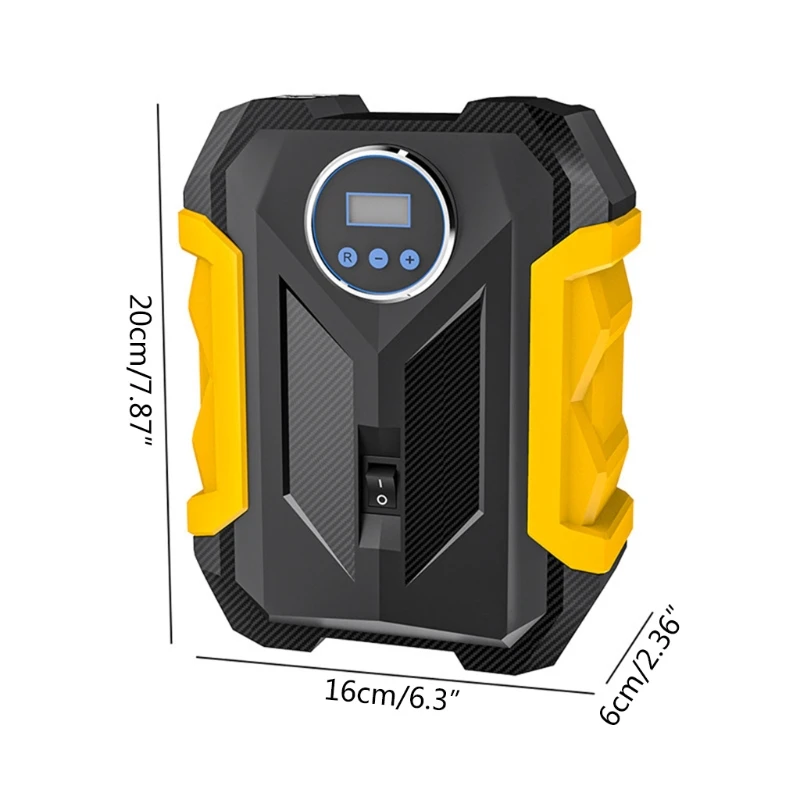 B36B Tire Inflator Portable Air Compressor for Car with Digital Pressure Gauge LED Light Mini Rechargeable Electric Air Pump
B36B Tire Inflator Portable Air Compressor for Car with Digital Pressure Gauge LED Light Mini Rechargeable Electric Air Pump