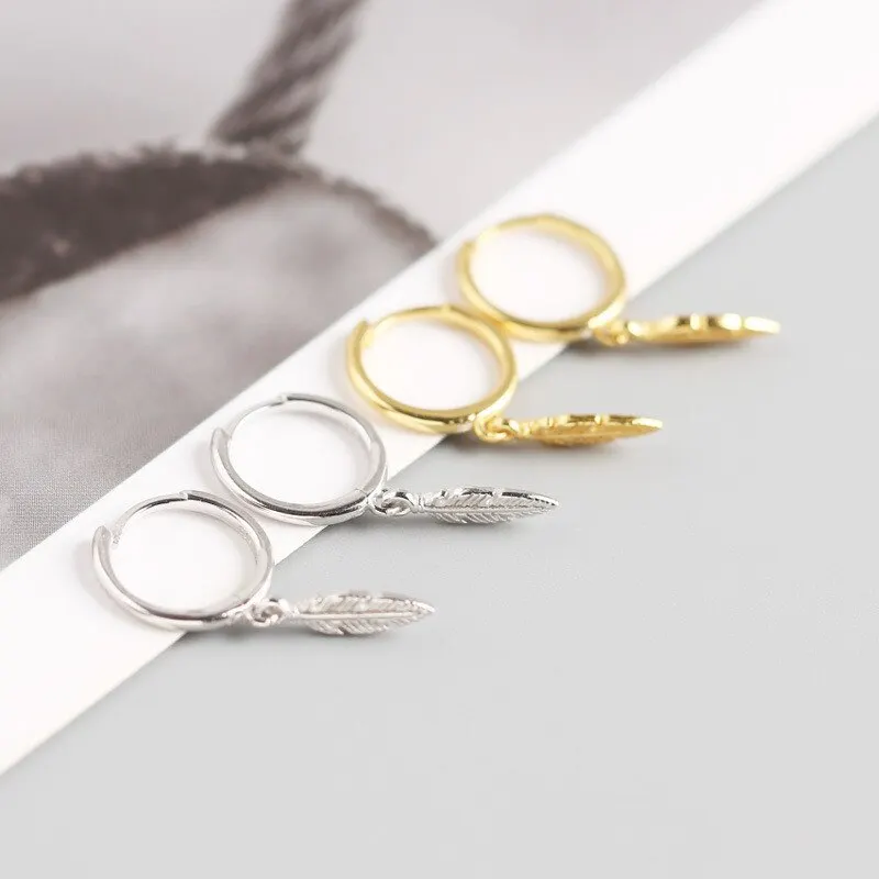 A00322 Hot Fashion INS Feather Small Stud Earrings for Women Minimalism Genuine 925 Sterling Silver Birthday Party Jewelry
A00322 Hot Fashion INS Feather Small Stud Earrings for Women Minimalism Genuine 925 Sterling Silver Birthday Party Jewelry
