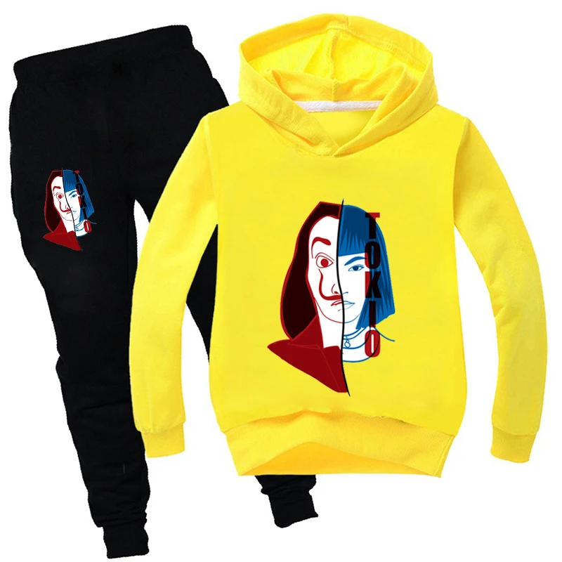 Baby Boy Winter Clothes Set Tracksuit La Casa De Papel Funny Tops+Pants Children Clothing Christmas Girls Boutique Outfits
Baby Boy Winter Clothes Set Tracksuit La Casa De Papel Funny Tops+Pants Children Clothing Christmas Girls Boutique Outfits
