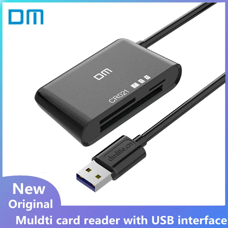 Original DM 3 In 1 Muldti Card Reader CR022 For SD Card TF Card CF Card Reader With USB interface
Original DM 3 In 1 Muldti Card Reader CR022 For SD Card TF Card CF Card Reader With USB interface