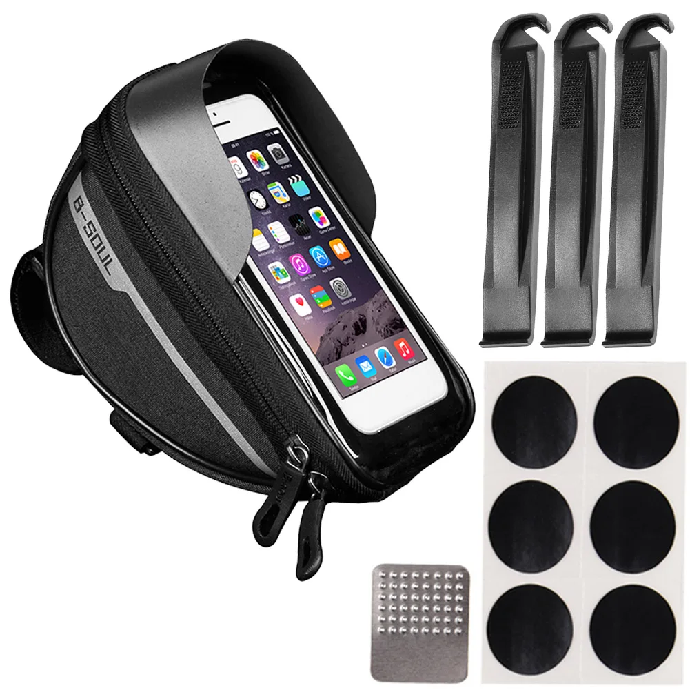 MTB Cycling Bike Head Tube Bag Road Bike Handlebar Bag+ Tire Prying Rod+ Tire Repair Patches Set MTB Accessories
MTB Cycling Bike Head Tube Bag Road Bike Handlebar Bag+ Tire Prying Rod+ Tire Repair Patches Set MTB Accessories