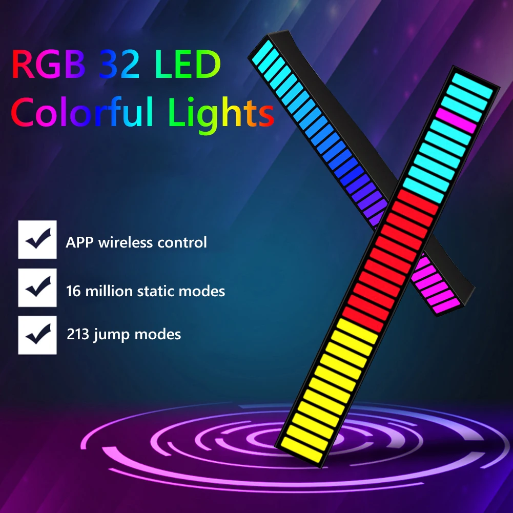 LED Voice-Activated Pickup Light Bar Colorful Music Sound Active Rhythm Light App Control Atmosphere Light for Home Party Decor
LED Voice-Activated Pickup Light Bar Colorful Music Sound Active Rhythm Light App Control Atmosphere Light for Home Party Decor