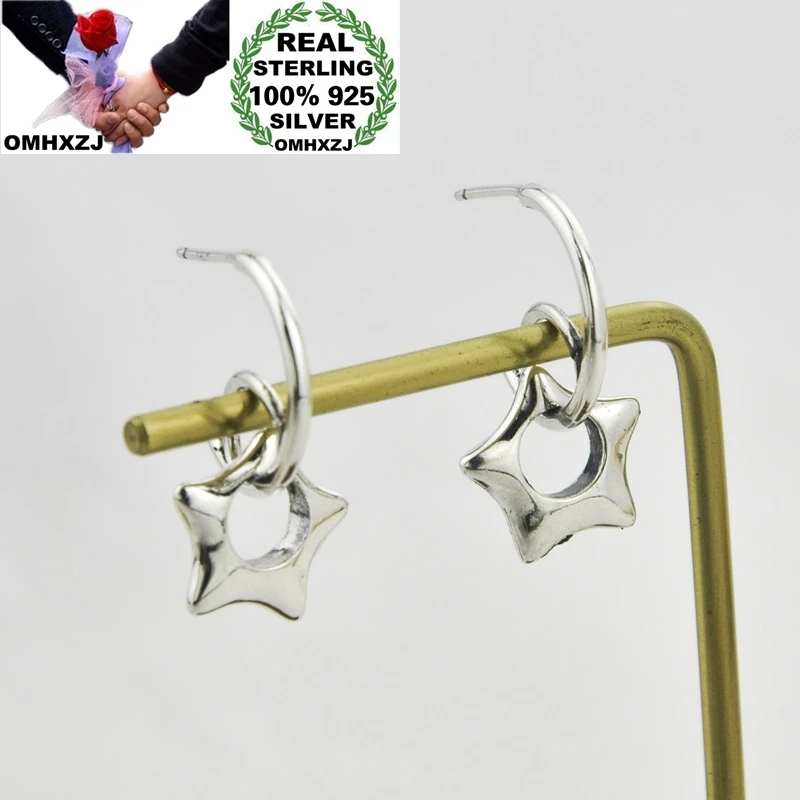 OMHXZJ, оптовая продажа, HE39, Европейская мода, изящный подарок на день рождения для девушек, Винтажные серьги-подвески со звездами из стерлинго... 
OMHXZJ, оптовая продажа, HE39, Европейская мода, изящный подарок на день рождения для девушек, Винтажные серьги-подвески со звездами из стерлинго...