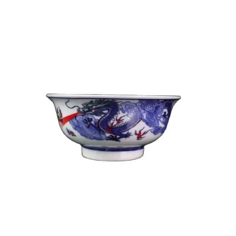 China Old Porcelain Pastel Glaze Bowl Blue And White Bowl With Double Dragon Pattern Bowl
China Old Porcelain Pastel Glaze Bowl Blue And White Bowl With Double Dragon Pattern Bowl
